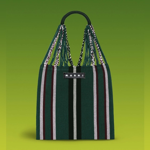 MARNI MARKET HAMMOCK BAG - DARK GREEN - Picture 3 of 7